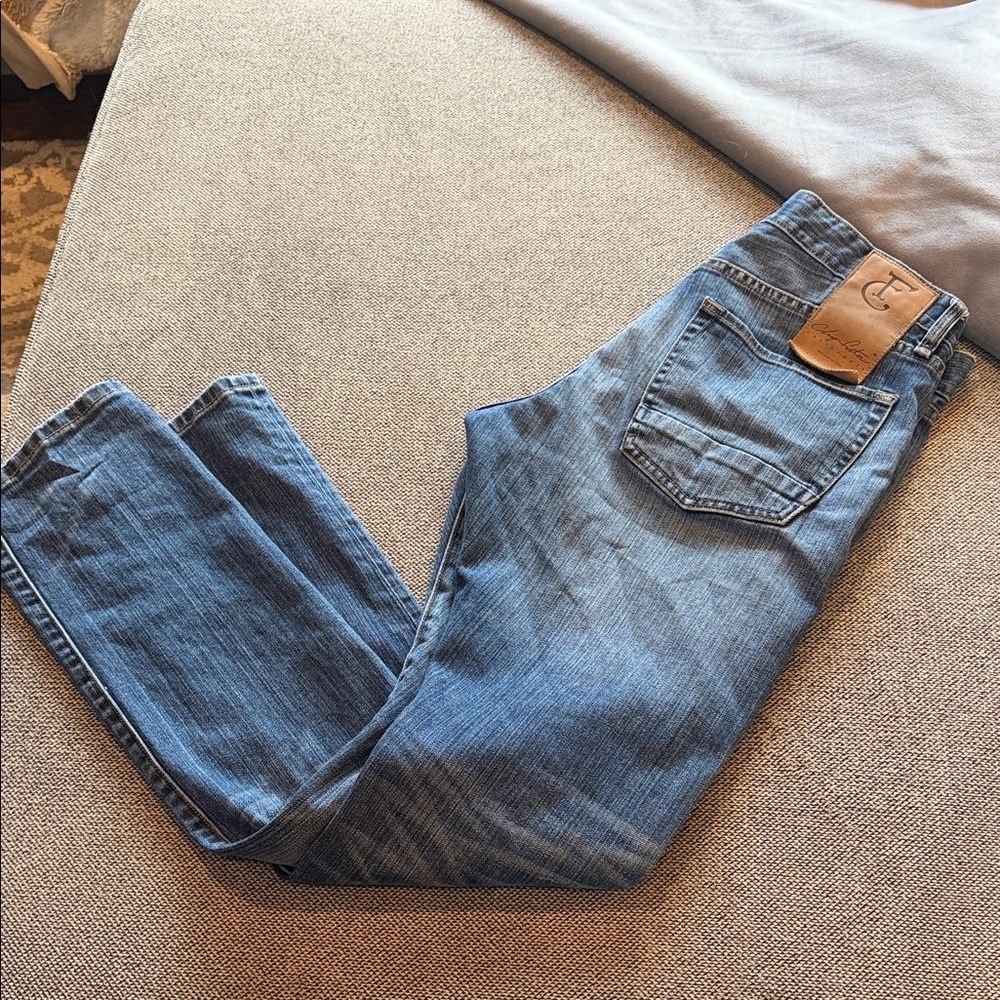 Chip Foster California Men's Slim Straight Jeans - Light Blue sz 33 x 34